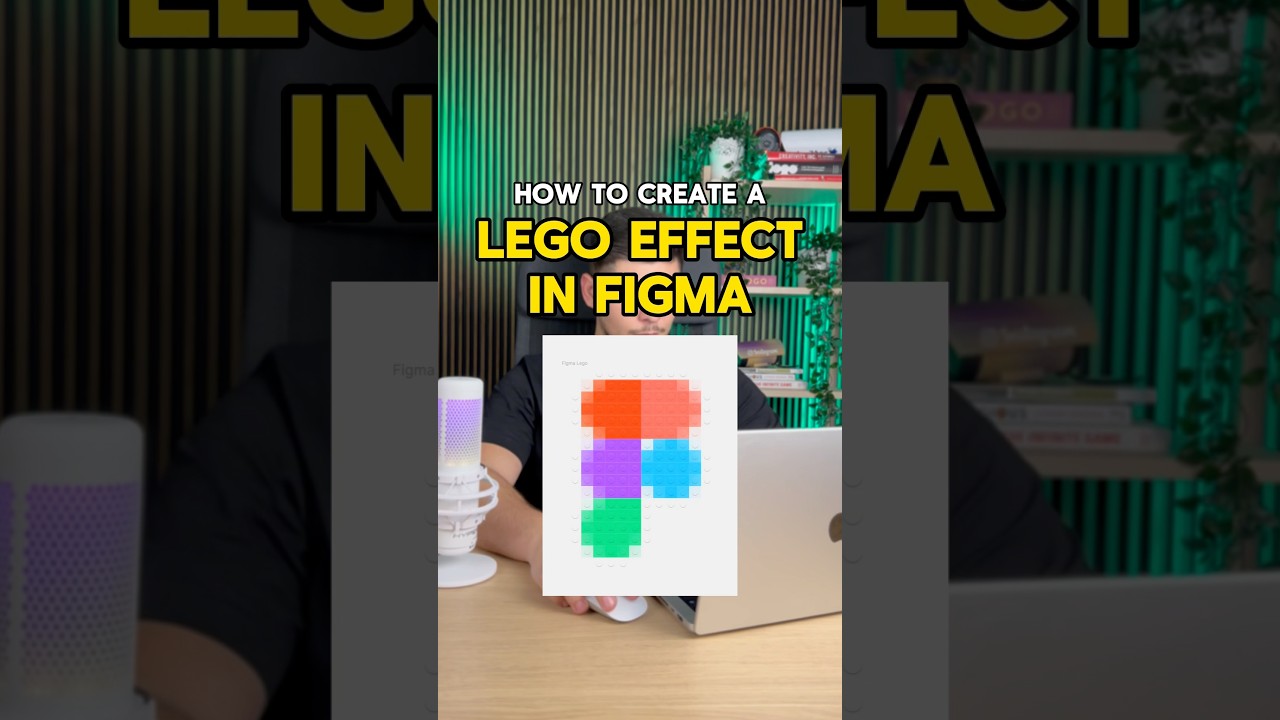 Check out how to create a LEGO effect in Figma ! 🚀 #lego #legodesign #uiuxdesign #design #legosets