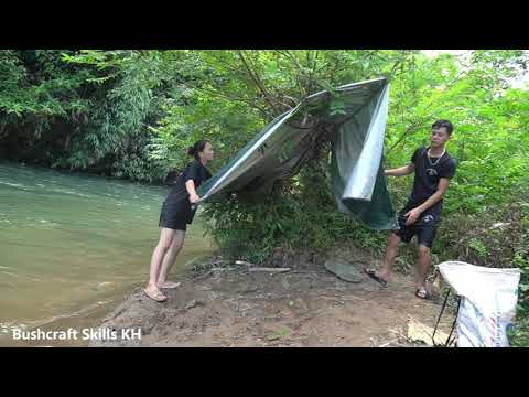 Camping Relax In The Forest Every Day Survival Wild - Solo Bushcraft Cooking Off Grid