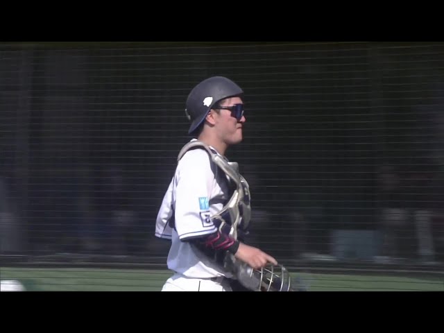 【ファーム】好判断光る!! ライオンズ・古市尊 飛び出したランナーを見逃さずアウトに!! 2025年8月31日 埼玉西武ライオンズ 対 東北楽天ゴールデンイーグルス