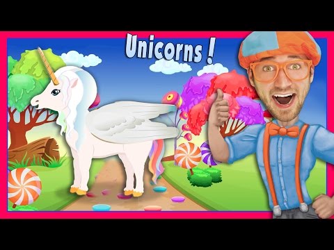 The Unicorn Song by Blippi | Nursery Rhyme Story