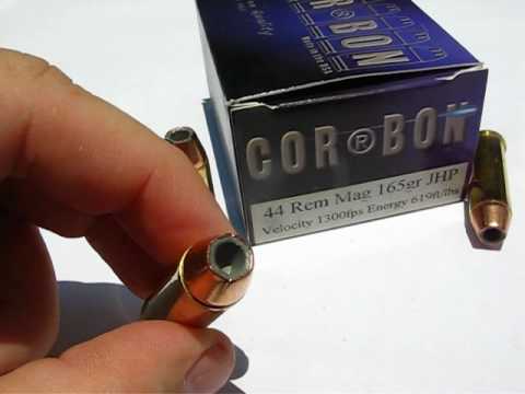 44 Magnum - CorBon 165 Gr. JHP - Ammo Test