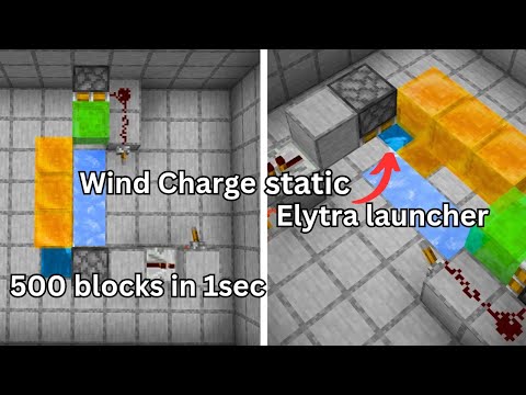 WIND CHARGE Elytra launcher MINECRAFT BEDROCK 1.21+