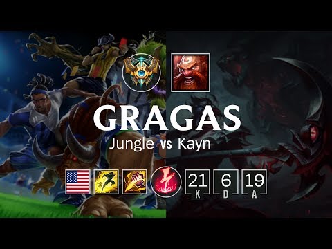 Gragas Jungle vs Kayn - NA Master Patch 8.24
