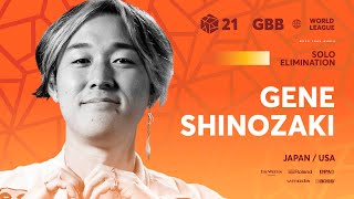 What I would do to be there for @, I could just have it on repeat. Man deserves to be in the finals - Gene Shinozaki 🇺🇸 I GRAND BEATBOX BATTLE 2021: WORLD LEAGUE I Solo Elimination