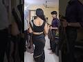 Beautiful Aunty In Black Saree Backless Fashion Dress Catwalks Sareefashion Backlesssaree Saree