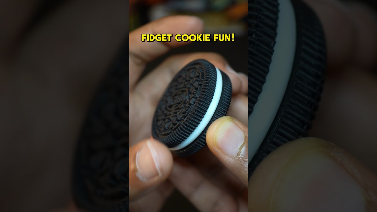 3D-Printed Cookie Oreo Magnetic Slider. #3dprinting #fidget #toy