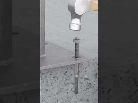 anclaje simple de expansión para placas de anclaje