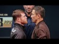 HEATED CANELO ALVAREZ ANGRY STARE DOWN OF GENNADY GOLOVKIN AT FINAL PRESS CONFERENCE - CANELO GGG 3