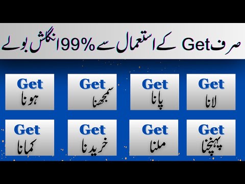 8 Uses of "Get" as Main Verb | Uses of "Get" Part 2 | Spoken English Language Course