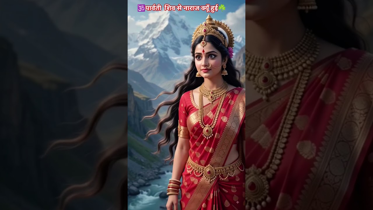 🕉 पार्वती शिव से क्यूँ नाराज हु☘️🌺 #sorts #bhakti #ytshorts #shiv #parvati