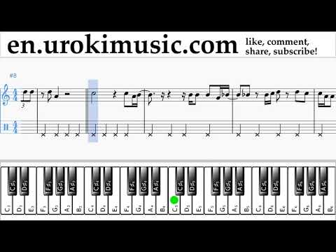 Piano lessons (right hand) Lana Del Rey, Sean Ono Lennon - Tomorrow Never Came Sheet Music Tutorial