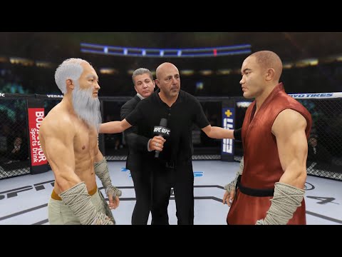 Old Bruce Lee vs. Shaolin Monk - EA Sports UFC 4 - Crazy Rematch 👊🤪
