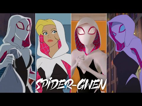 Evolution of Spider-Gwen (Ghost-Spider) in cartoons (60fps)