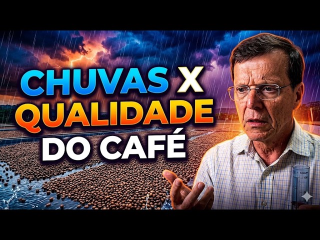 Chuva no terreiro: O risco para a qualidade do café.