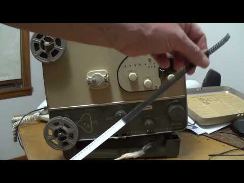 Kodak Brownie 500 8mm Film Projector Demonstration