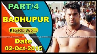 (1) Badhupur (Hoshiarpur) Kabaddi Tournament 2 Oct 2015