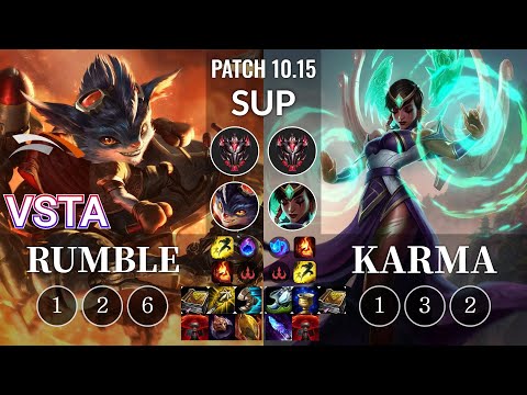 HLE Vsta Rumble vs Karma Sup - KR Patch 10.15