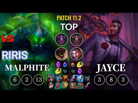 VSG Riris Malphite vs Jayce Top - KR Patch 11.2