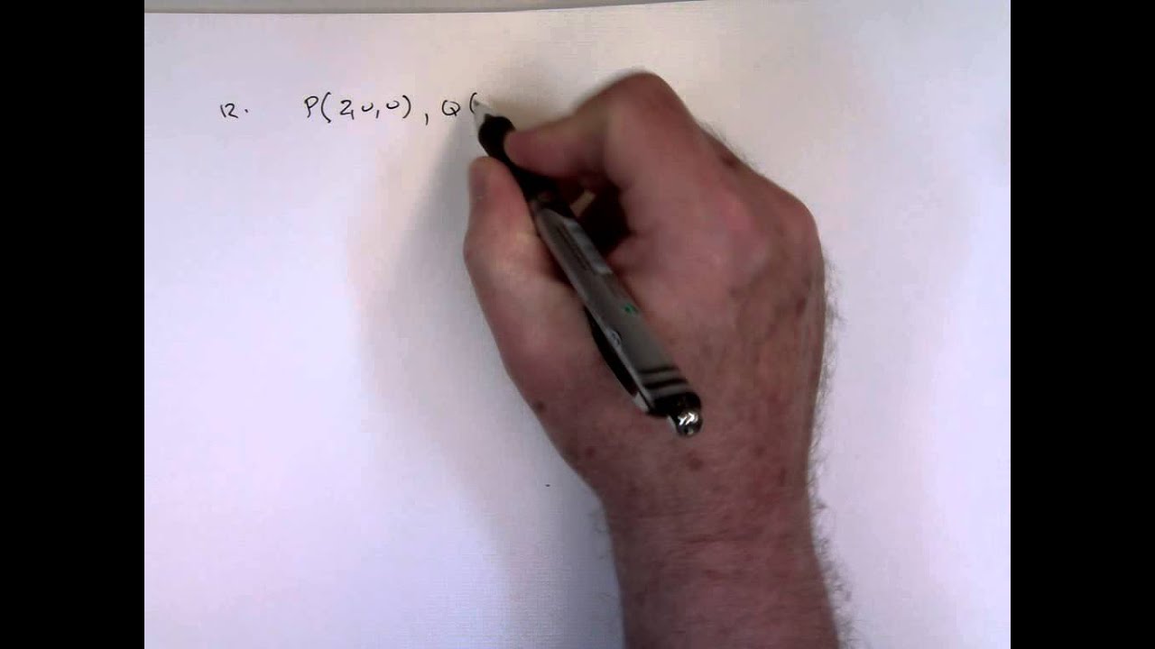 Calculus 3 Vector test Review/ Vector valued function