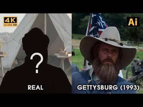 20+ Real Faces of Civil War Generals Brought to Life vs Gettysburg (1993) | Lee, Longstreet, etc.
