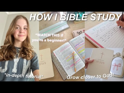 *in depth* How to Bible study tutorial! beginner friendly + grow closer to God!💒📖 // mia elizabeth