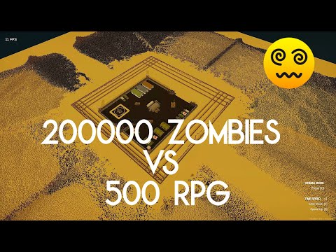 200000 ZOMBIES vs 500 RPG | SWARMZ | WHO WIN WIN?