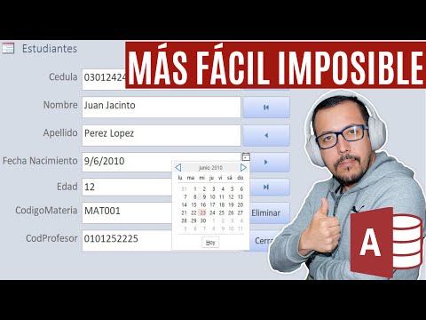 Como crear un FORMULARIO DE INGRESO DE DATOS en ACCESS en pocos minutos.