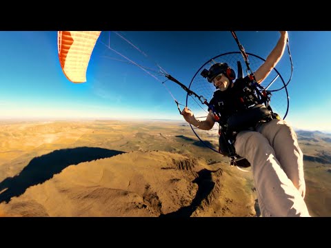 3 Buttes in 1 PARAMOTOR Flight! (Epic!)