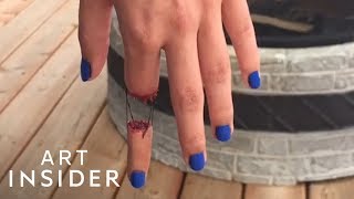 Makeup Artist Creates Scary Hand Illusions