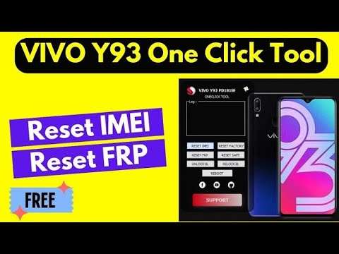 VIVO Y93 FRP_IMEI One Click Reset Tool Crack 2023 🔥🔥 Remove user lock or data