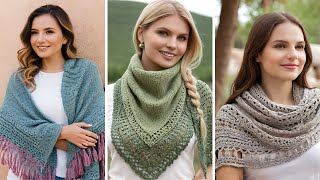 79 Ideias de Xales de Crochê com Lã - Como fazer Crochê #modelosdetricô #crochê #projeto #tricotado