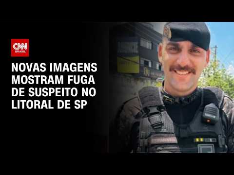 Novos vídeos mostram fuga de suspeito de atirar em tenente da Rota em SP | BASTIDORES CNN