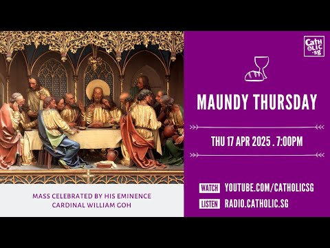 Maundy Thursday Mass 2025 – Catholic Sunday Mass Today Live Online