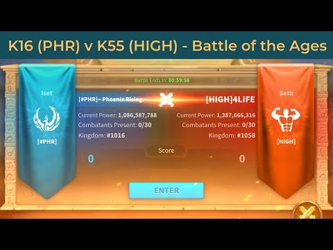 PHR (K16) vs. HIGH (K58) - Ark of Osiris - Rise of Kingdoms