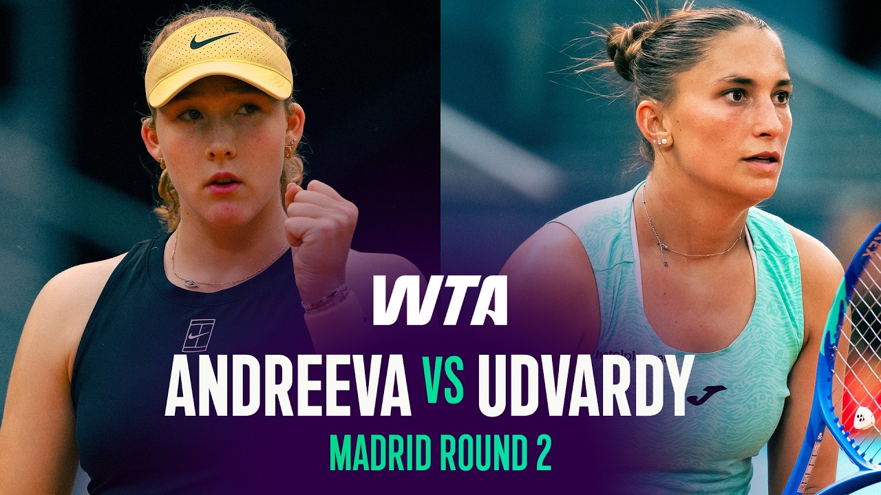 Mirra Andreeva vs. Panna Udvardy | 2026 Madrid Round 2 | WTA Match Highlights