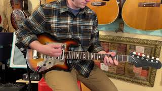 Video thumbnail for 1960s Kent (Guyatone-made) Model 533 “Videocaster” electric guitar by Jake Wildwood & Co