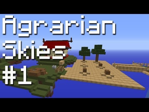 Minecraft Agrarian Skies (Ultra Modded Skyblock Map) #1