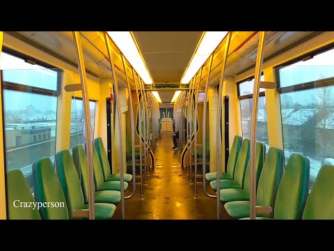 Metrorit door Sneeuw in Spijkenisse en Hoogvliet op RET Lijn C en D met MG2/1