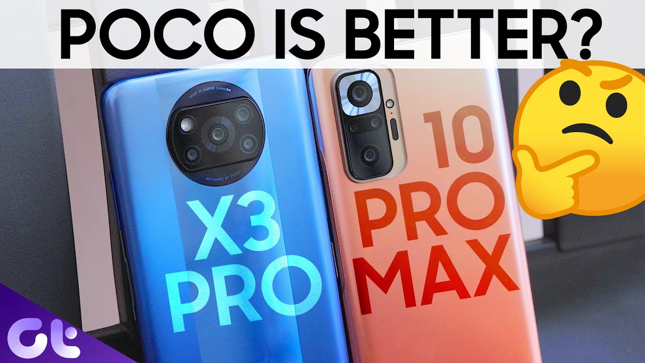 POCO X3 Pro vs Redmi Note 10 Pro Max Camera Comparison | Interesting Results! | Guiding Tech