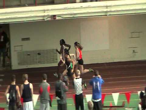 Girls 55m Hurdle Final Heat 2 - University High School Invitational 2013