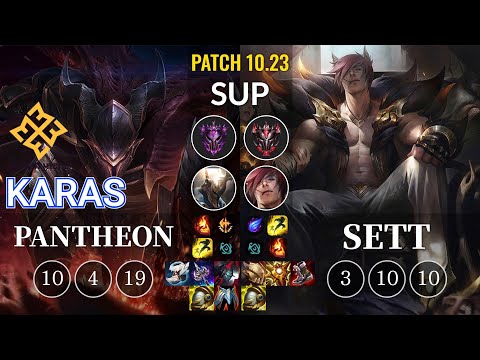 EM Karas Pantheon vs Sett Sup - KR Patch 10.23