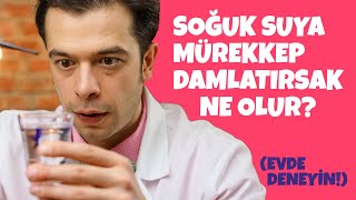 Soğuk Suya Mürekkep Damlatırsak Ne Olur? (Evde Deneyin!)