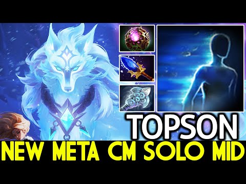 TOPSON [Crystal Maiden] New Meta CM Solo Mid Nonstop Spam Skill Dota 2