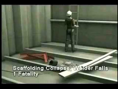 Scaffolding Collapse, Welder Falls, 1 Fatality