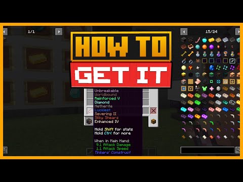 🟨 HOW to HAVE the BEST CLEAVER - TINKER'S CONSTRUCT MOD MINECRAFT