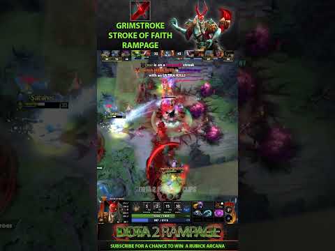 Dota 2 Rampage Grimstroke gets Rampage Using stroke of faith