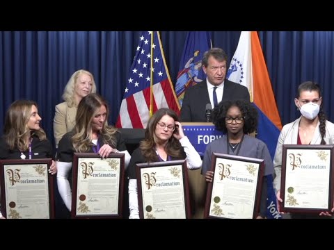 NY Westchester County New Rochelle Celebrates Its Hero Nurses