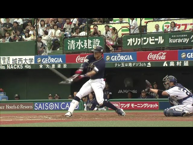 【3回表】片手一本でフェンス直撃!! バファローズ・糸井 反撃のタイムリー!! 2016/7/10 L-Bs