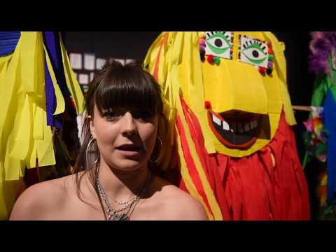 The amazing reason behind one student's giant masked carnival parade - Wimbledon UAL Summer Shows