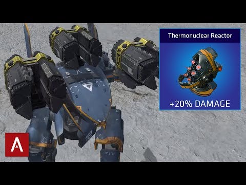 War Robots Falcon Exodus with two MAXED OUT “ Thermonuclear” Modules - Deadliest Death Button in WR